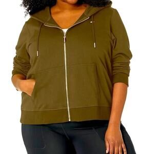 Tommy Hilfiger Women's Zip Hoodie Hooded Sweatshirt Size 0X MSRP $80 New w/ Tag